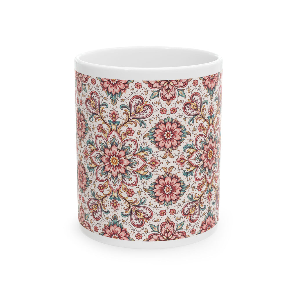 Floral Pattern Ceramic Mug (11oz & 15oz)