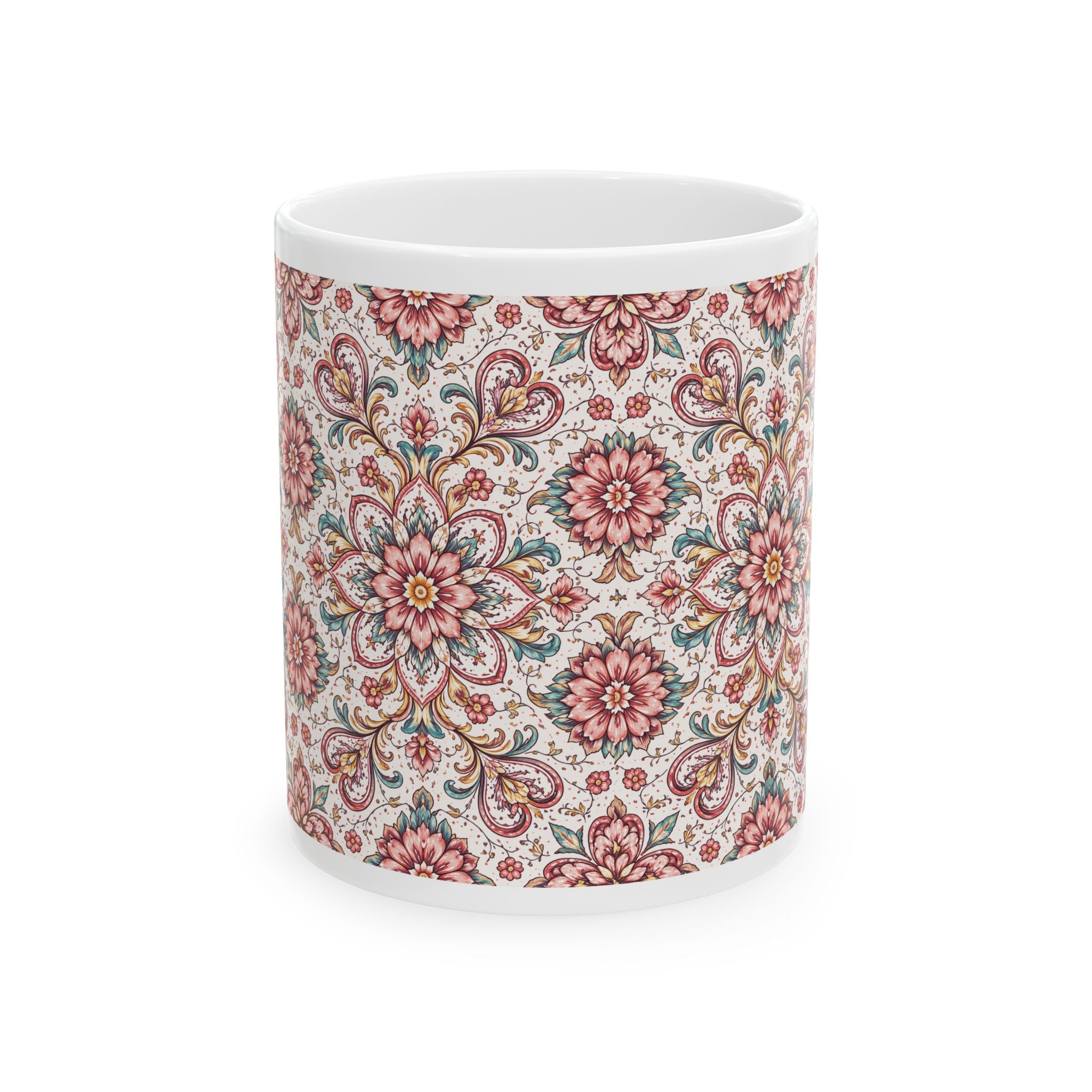 Floral Pattern Ceramic Mug (11oz & 15oz)