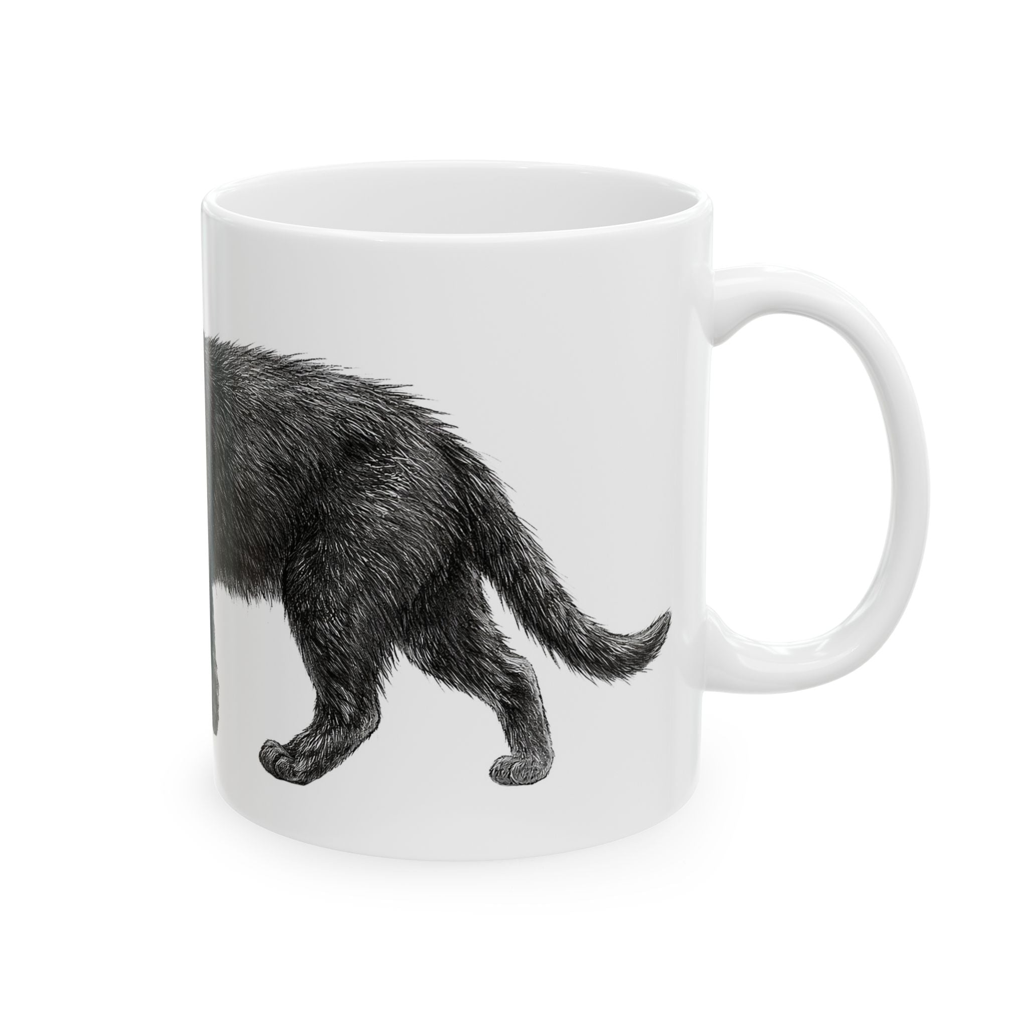 Black Cat Ceramic Mug — Black Cat Coffee Cup (11oz & 15oz)