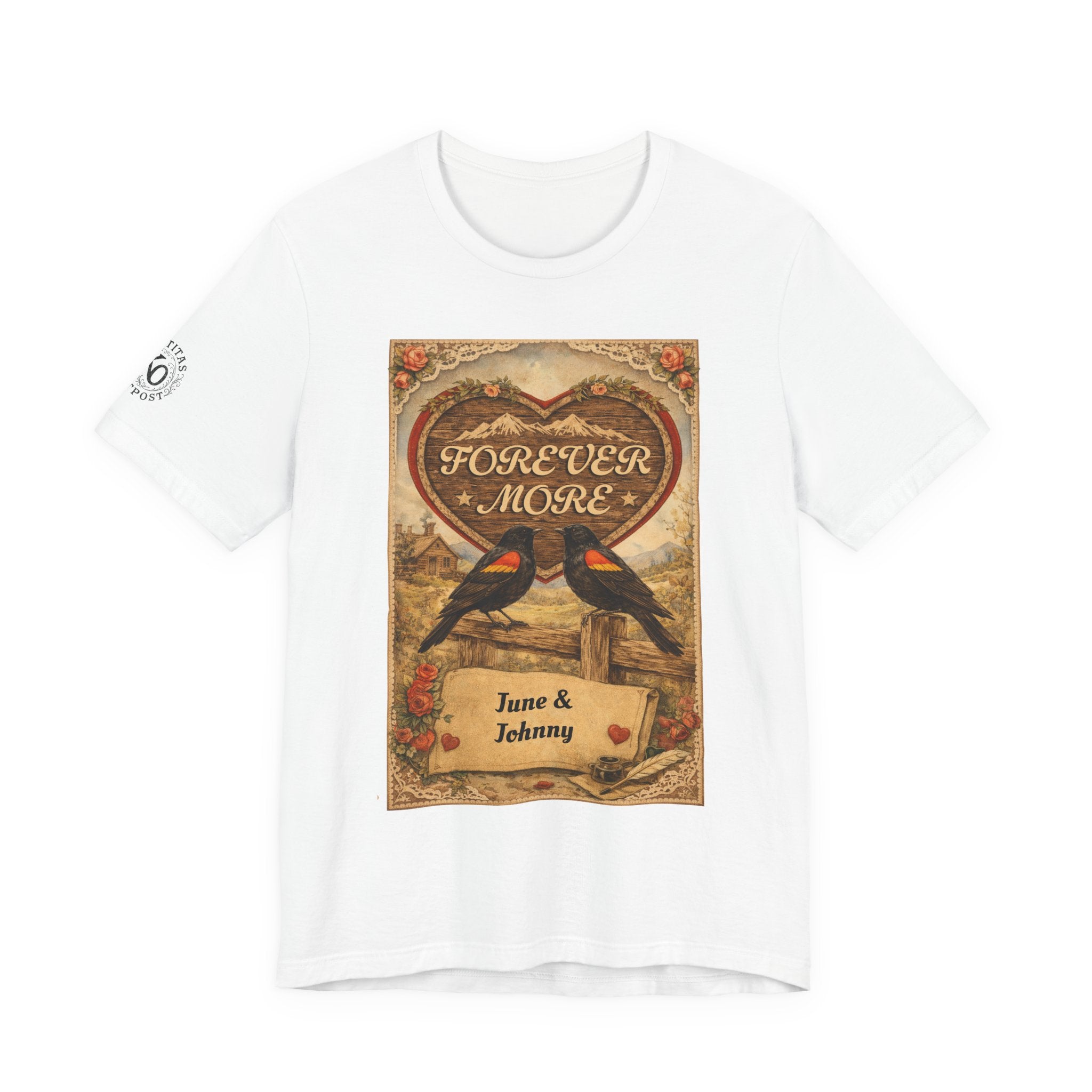 Personalized Vintage "Forever More" Love T-Shirt