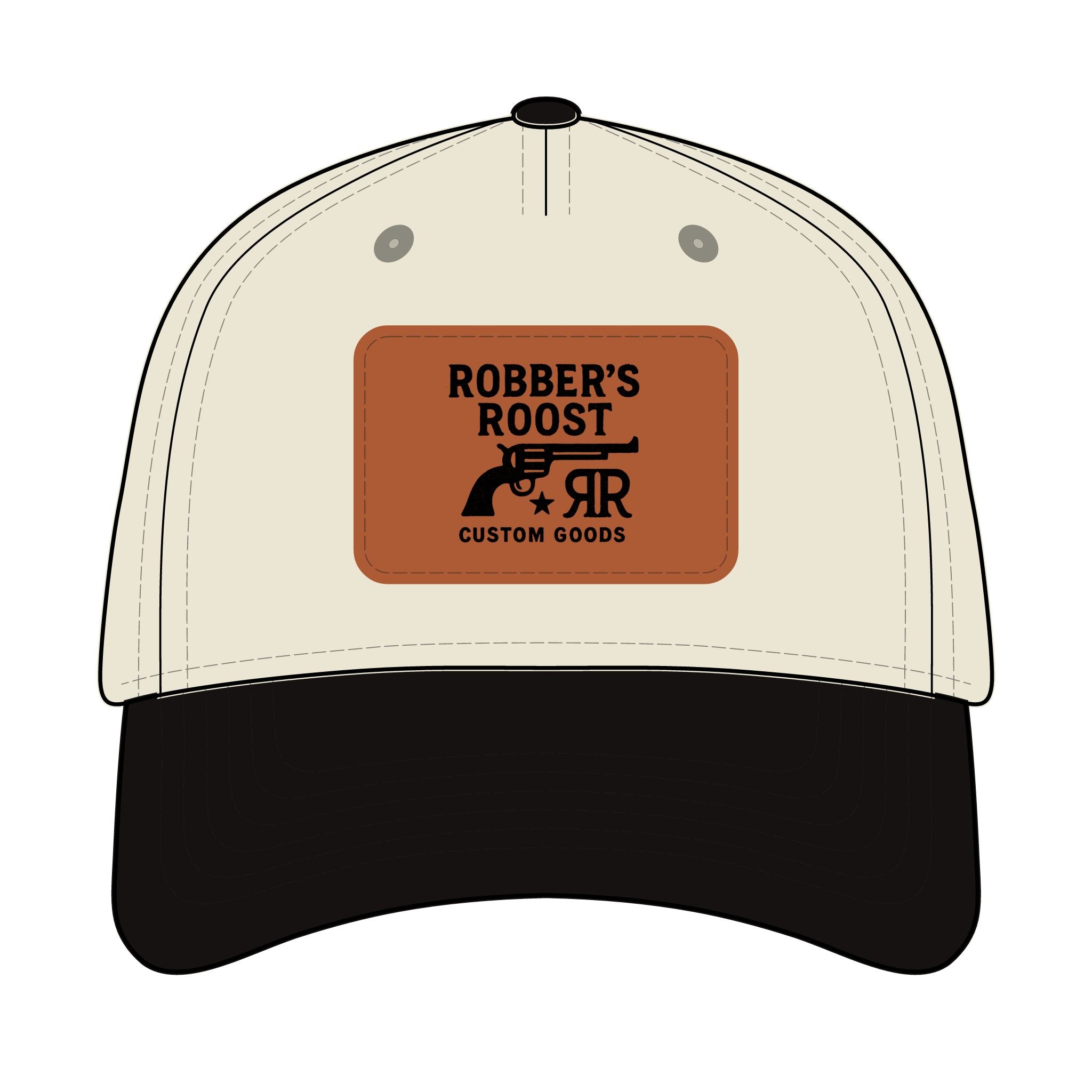 Leather Patch Baseball Cap - Robber's Roost