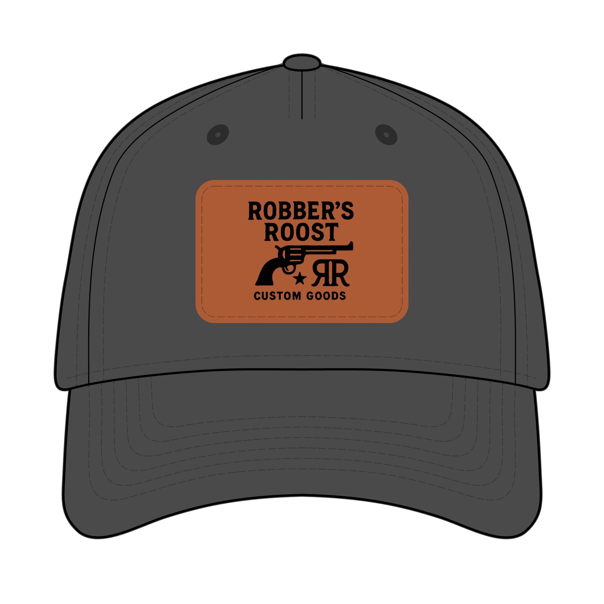 Leather Patch Baseball Cap - Robber's Roost