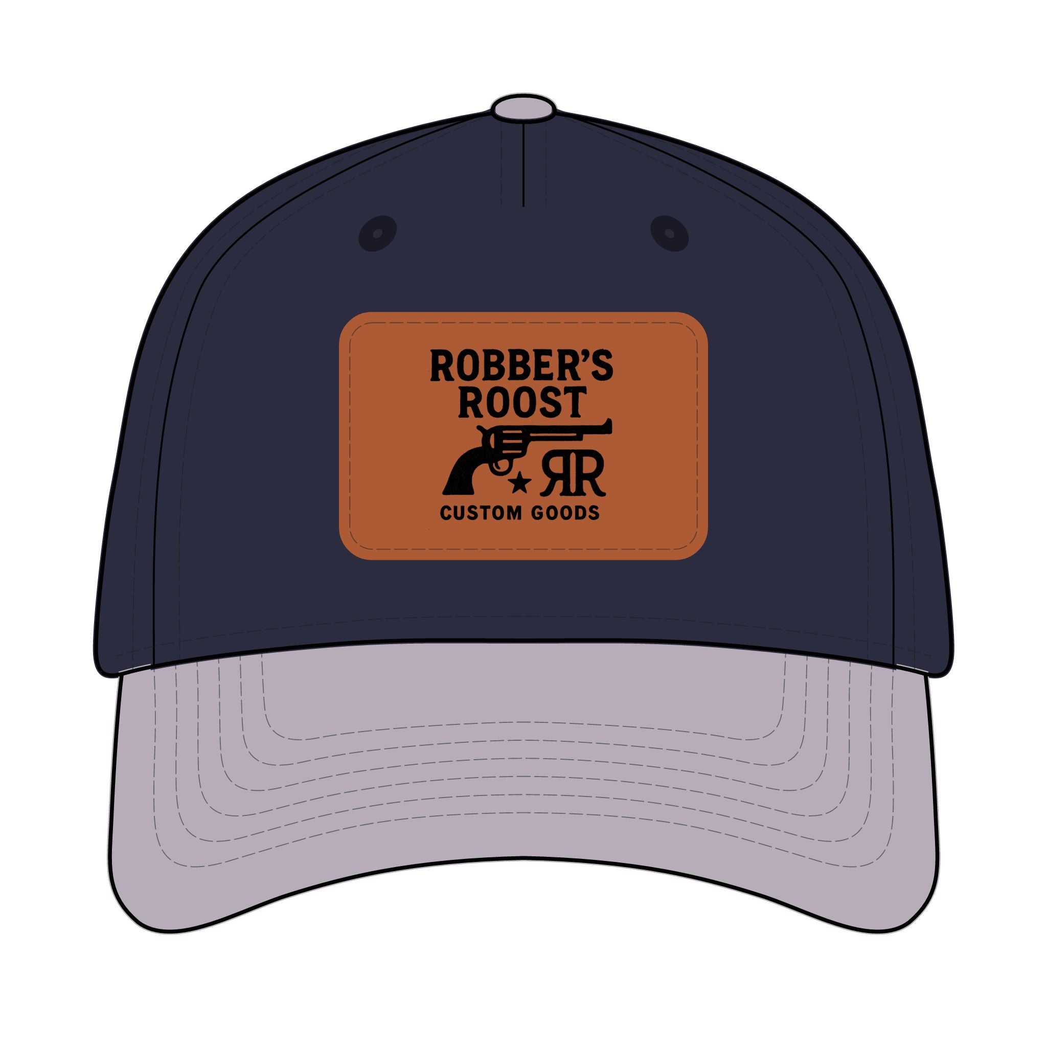 Leather Patch Baseball Cap - Robber's Roost