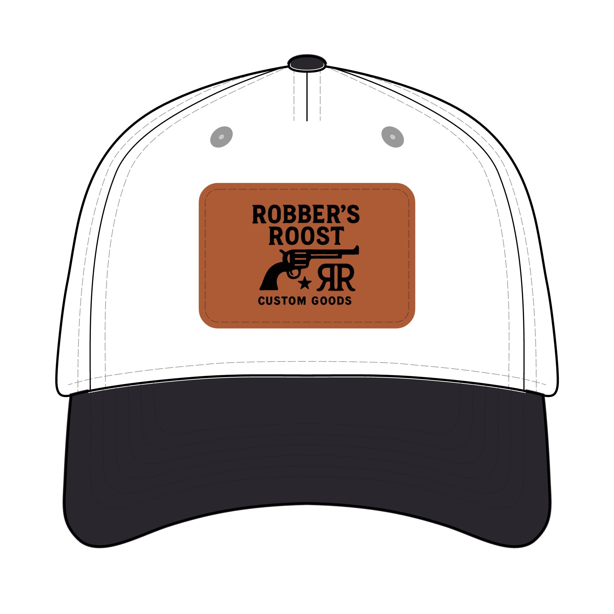 Leather Patch Baseball Cap - Robber's Roost