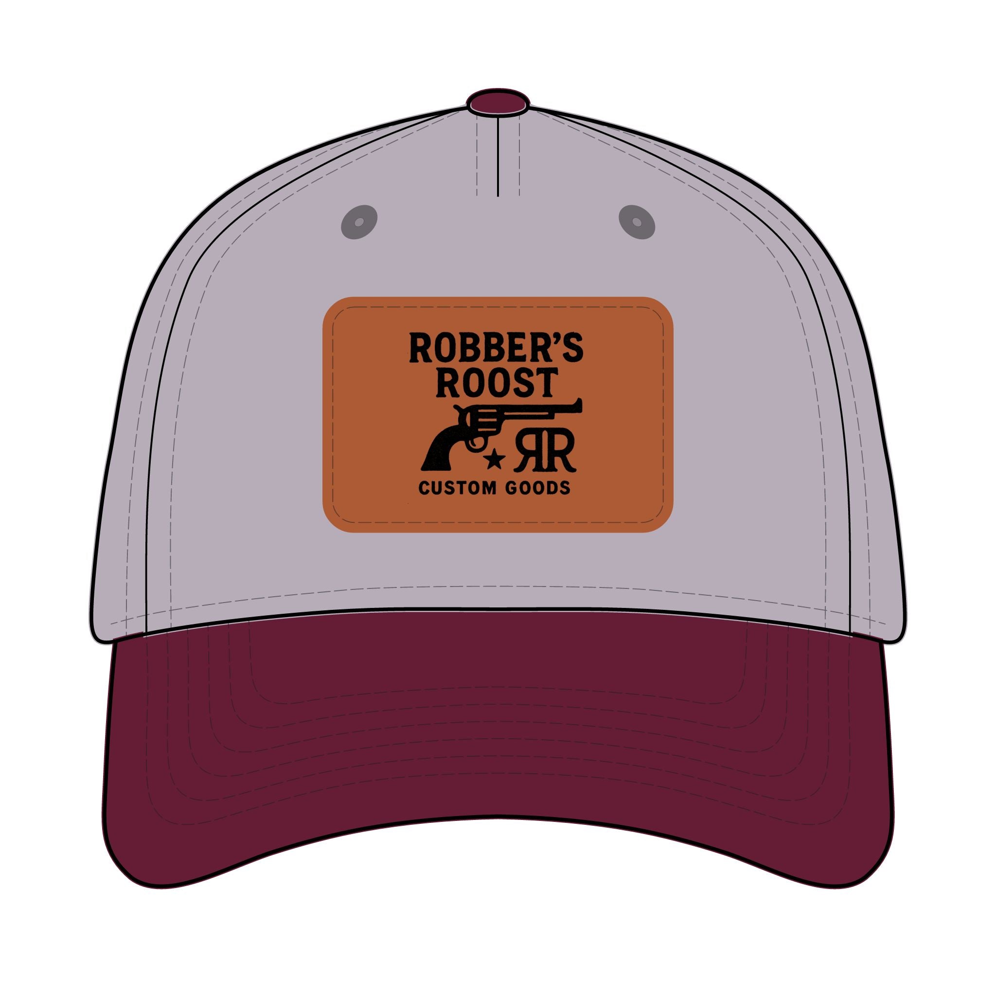 Leather Patch Baseball Cap - Robber's Roost