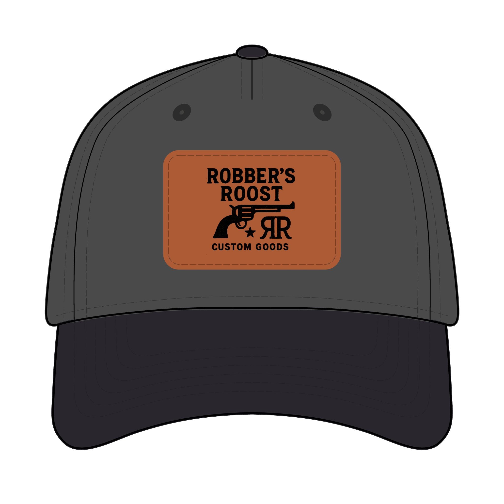 Leather Patch Baseball Cap - Robber's Roost