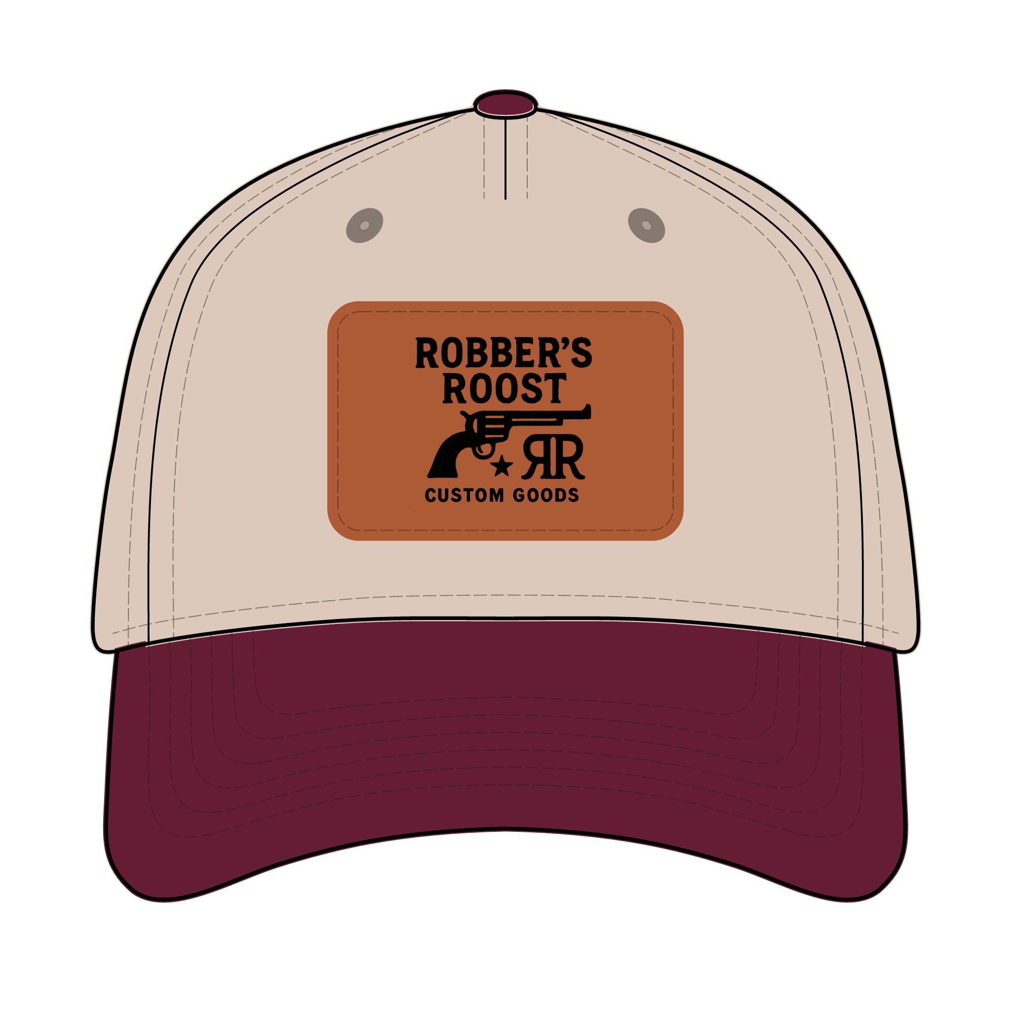 Leather Patch Baseball Cap - Robber's Roost