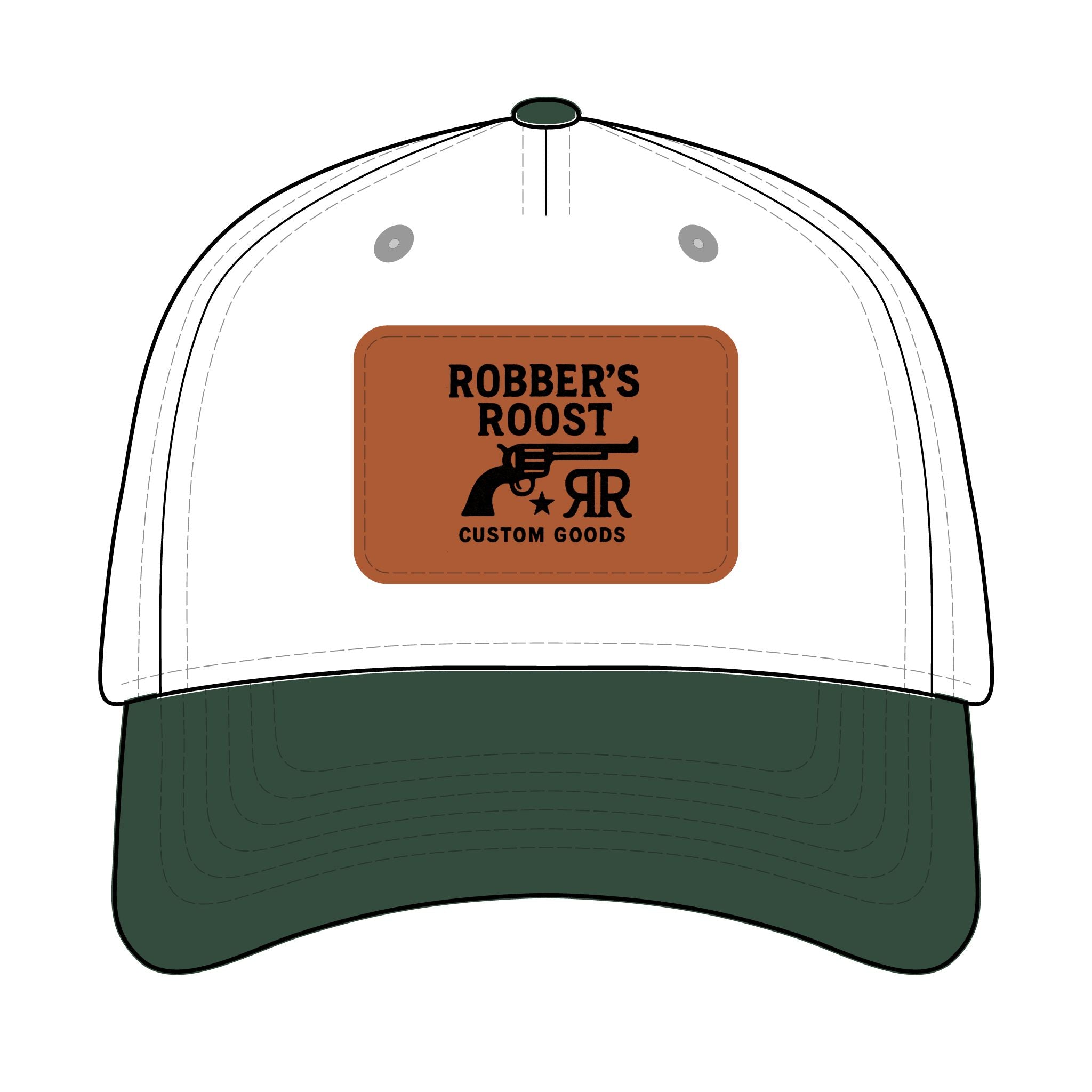 Leather Patch Baseball Cap - Robber's Roost