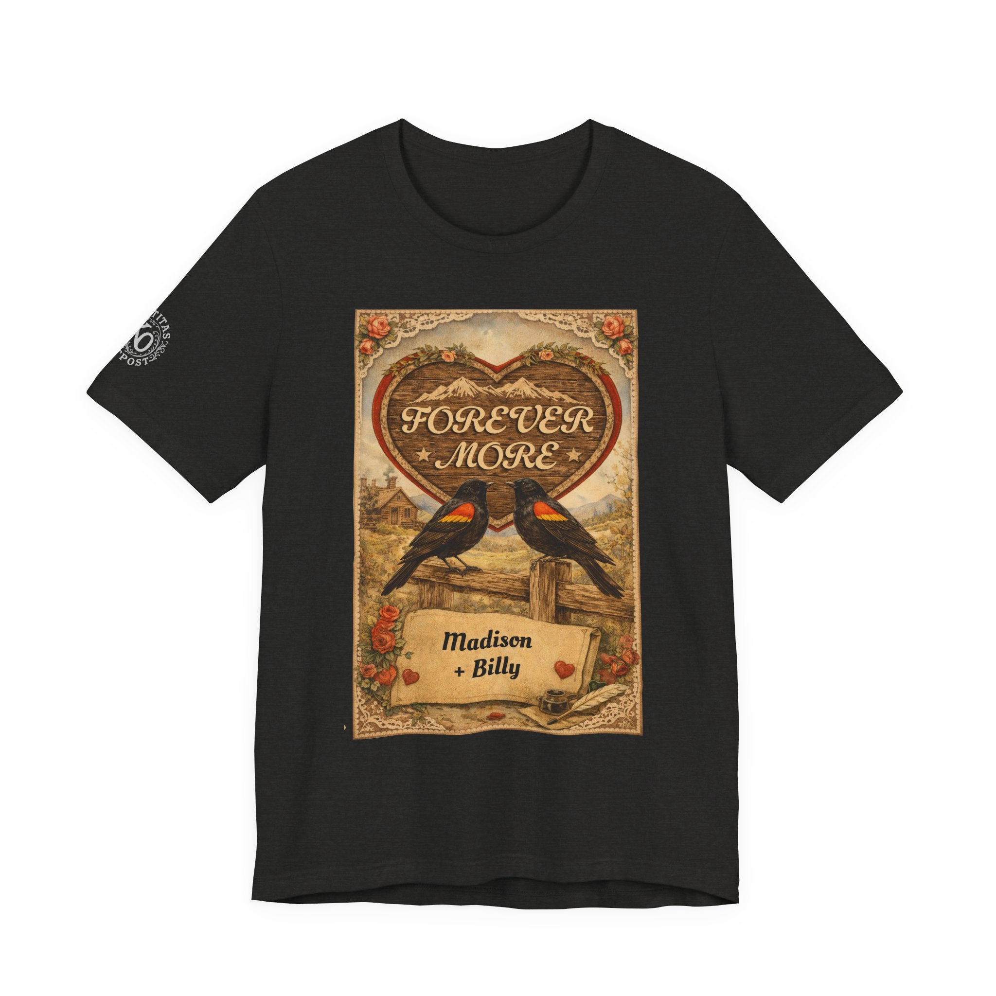 Personalized Vintage "Forever More" Love T-Shirt