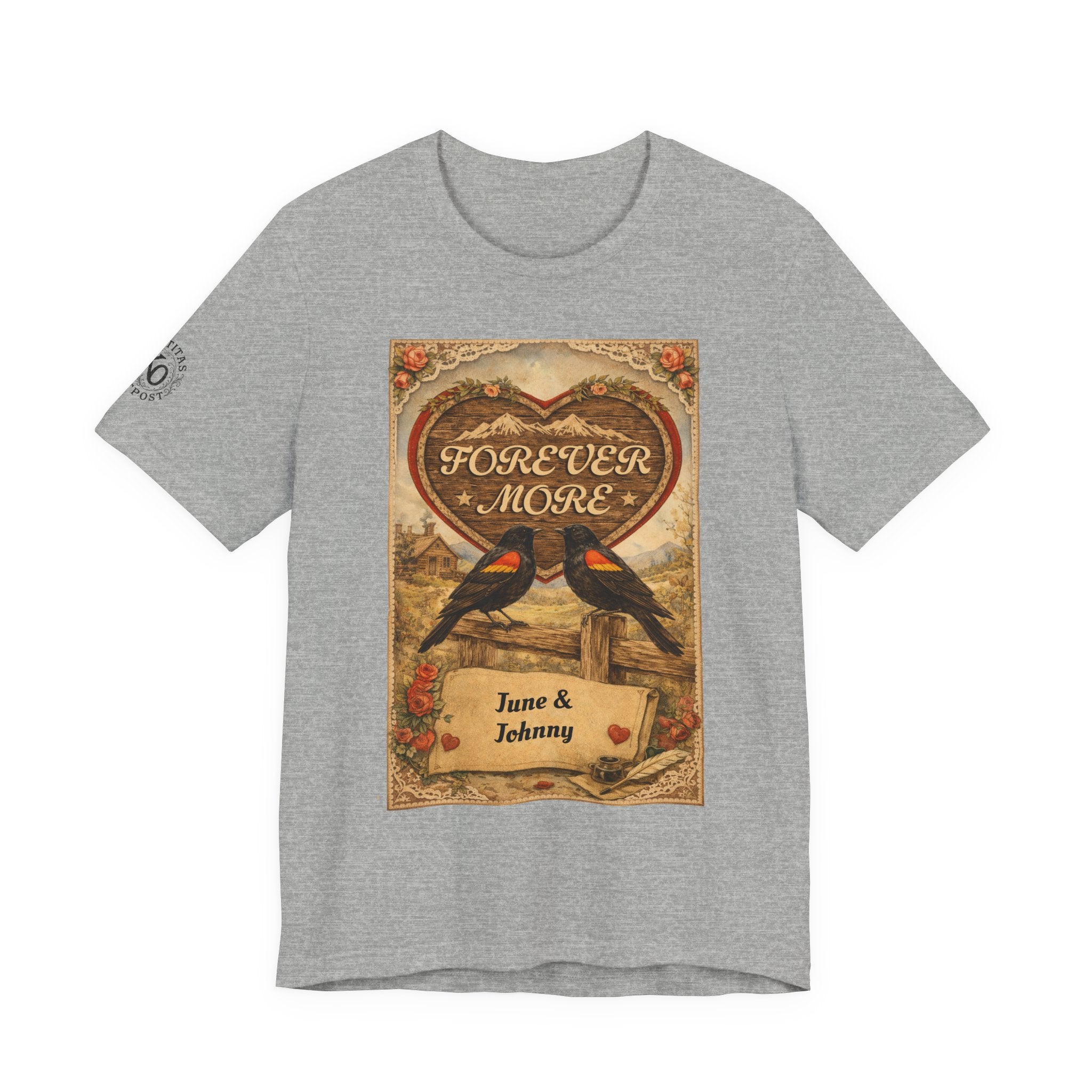 Personalized Vintage "Forever More" Love T-Shirt