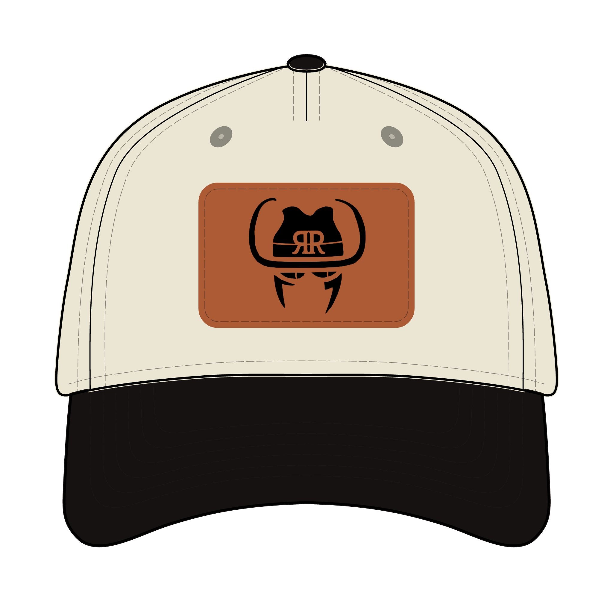 Leather Patch Baseball Cap - Robber's Roost Logo