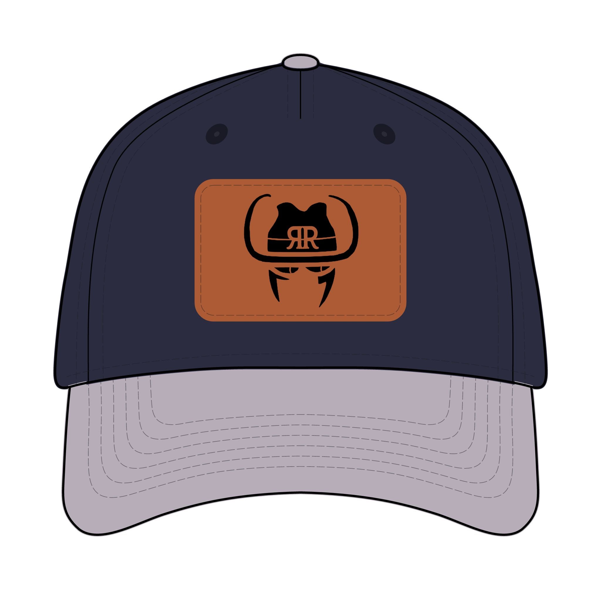 Leather Patch Baseball Cap - Robber's Roost Logo