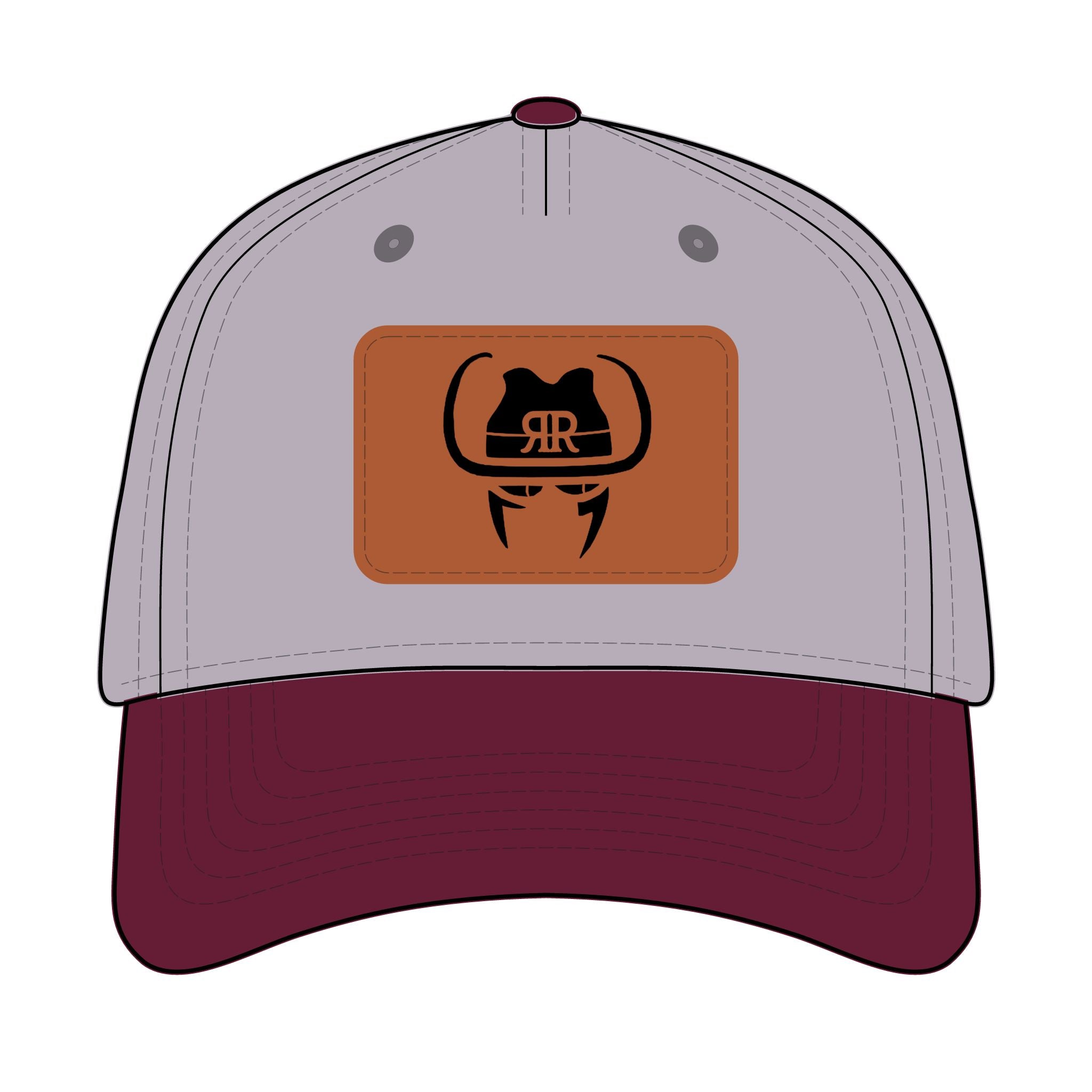 Leather Patch Baseball Cap - Robber's Roost Logo