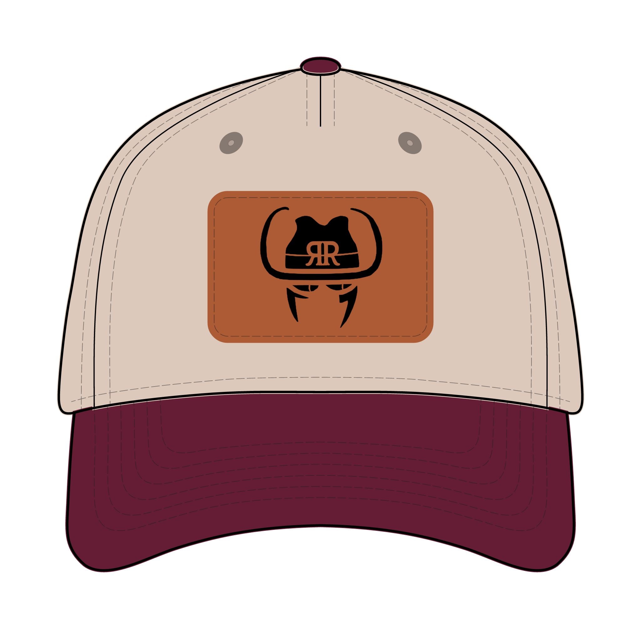Leather Patch Baseball Cap - Robber's Roost Logo