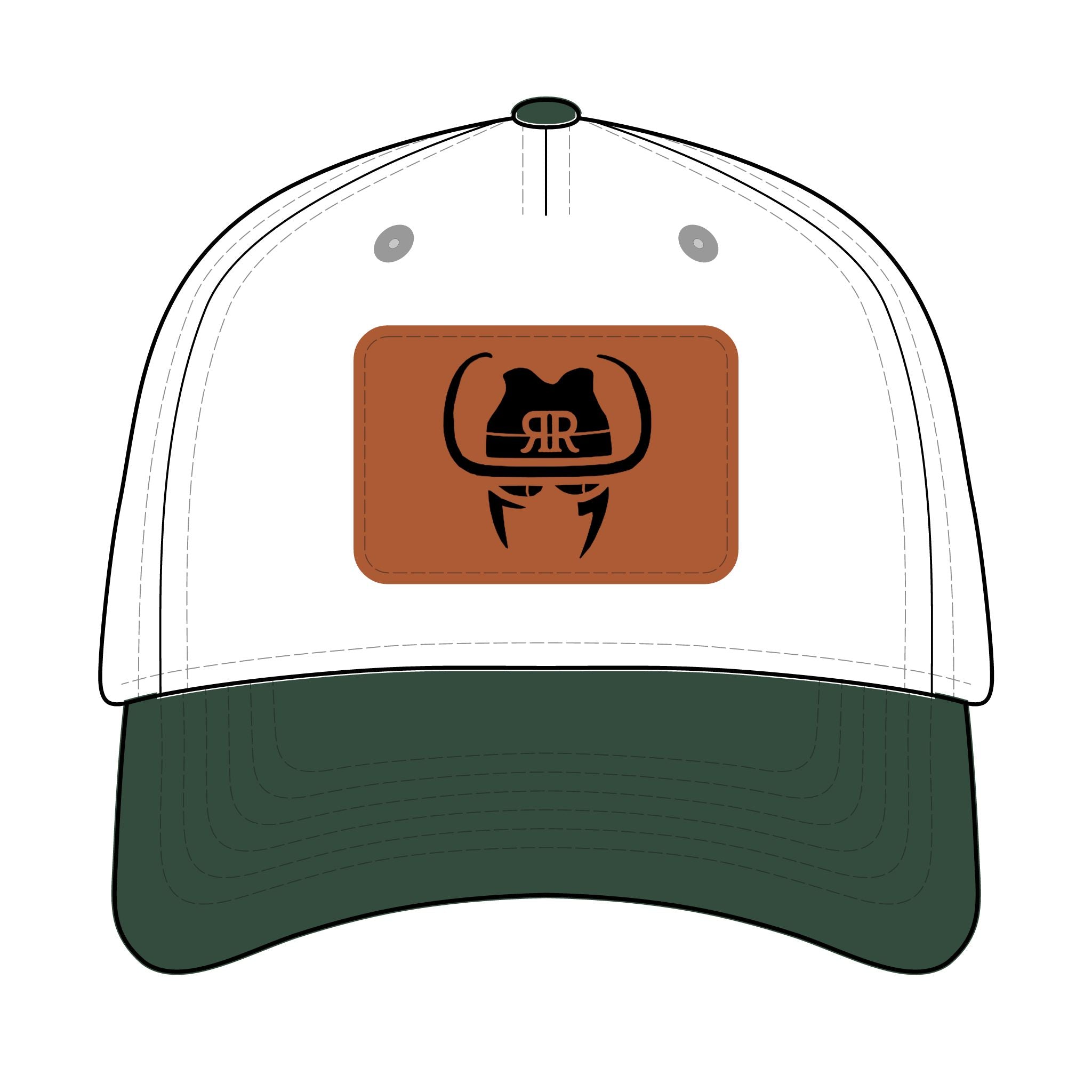 Leather Patch Baseball Cap - Robber's Roost Logo