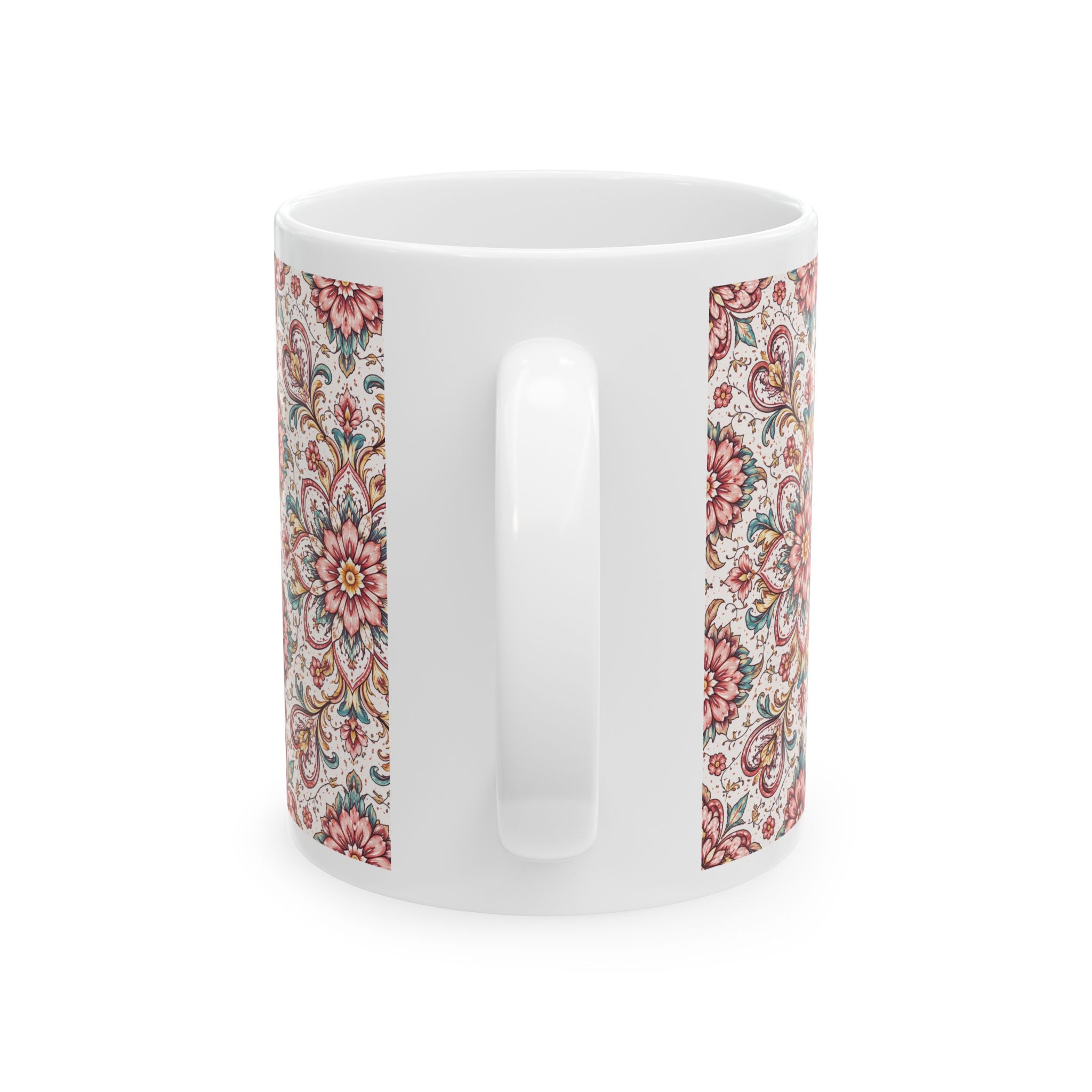 Floral Pattern Ceramic Mug (11oz & 15oz)