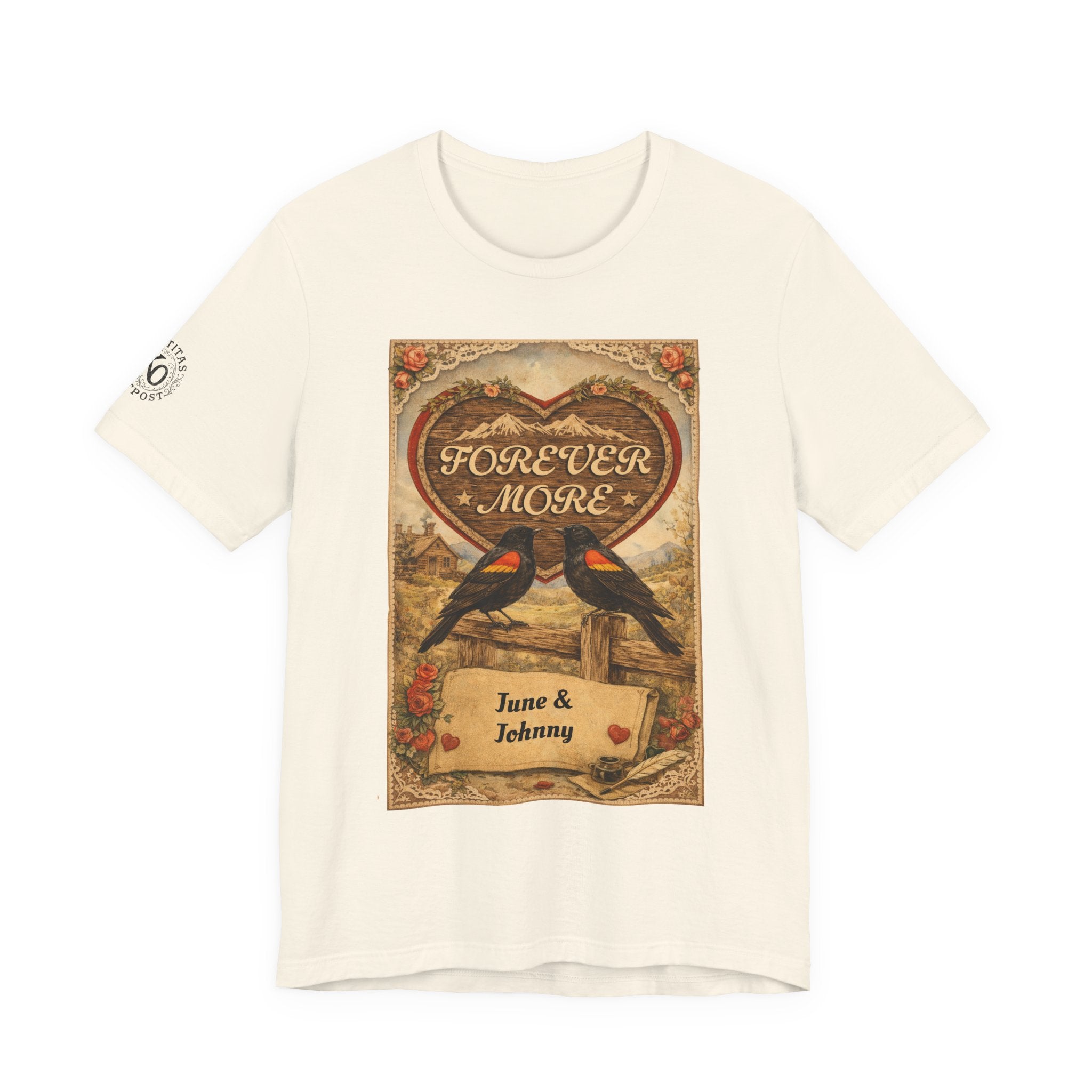 Personalized Vintage "Forever More" Love T-Shirt