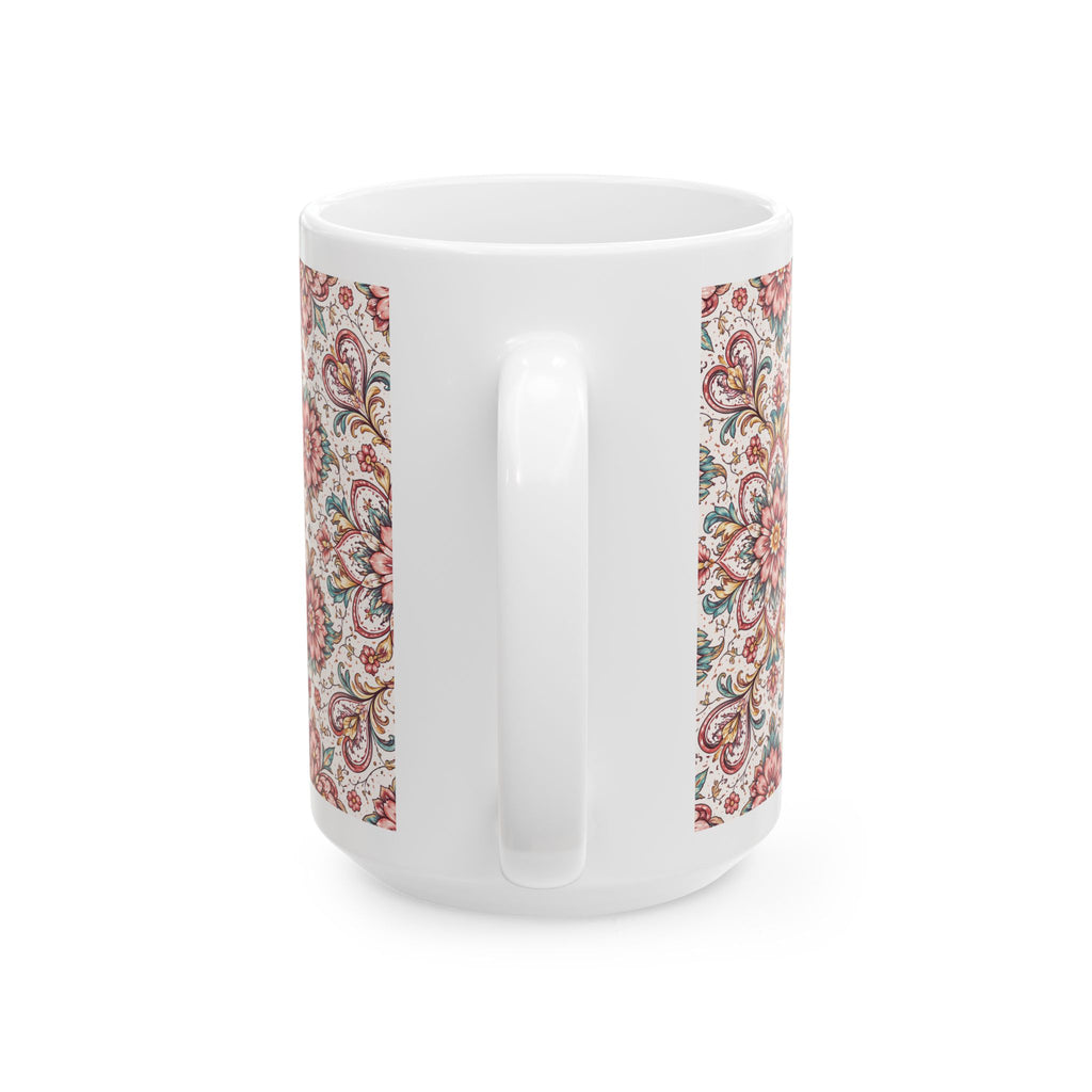 Floral Pattern Ceramic Mug (11oz & 15oz)